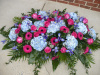 Watercolor Hydrangea Full Casket Spray (shown at $350.00)